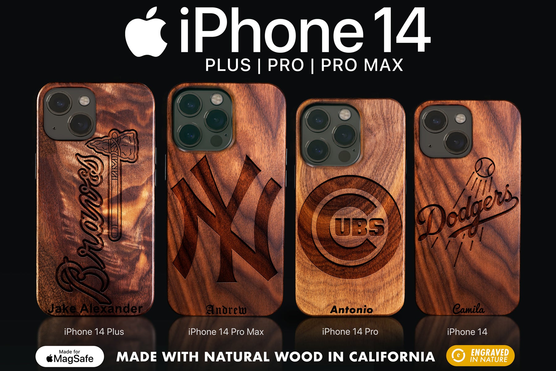 Wood St Louis Cardinals iPhone 13 Pro Max Case - MagSafe