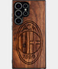 Best Wood A.C. Milan Samsung Galaxy S25 Ultra Case - Custom Engraved Cover - Engraved In Nature
