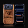 Custom Arizona Cardinals iPhone 17/17 Pro/17 Pro Max/17 Air Case - Carved Wood Arizona Cardinals Cover