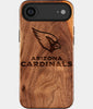 Eco-friendly Arizona Cardinals iPhone 17 Air Case - Carved Wood Custom Arizona Cardinals Gift For Him - Monogrammed Personalized iPhone 17 Air Cover By Engraved In Nature
