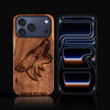Custom Arizona Coyotes iPhone 17/17 Pro/17 Pro Max/17 Air Case - Carved Wood Arizona Coyotes Cover