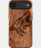 Eco-friendly Arizona Coyotes iPhone 17 Air Case - Carved Wood Custom Arizona Coyotes Gift For Him - Monogrammed Personalized iPhone 17 Air Cover By Engraved In Nature