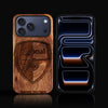 Custom Arsenal F.C. iPhone 17/17 Pro/17 Pro Max/17 Air Case - Carved Wood Arsenal FC Cover