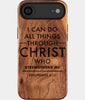 Custom Bible Verse iPhone 17 Air Case Personalized Wood Engraved Religious gifts for christians christian gifts for men and women Philippians 4:13 engraved with your favorite Bible verse. This personalized scripture phone case lets you showcase any verse from Genesis to Revelation. Ideal as a gift for baptisms, congregation gifts, pastor gifts, confirmations, birthdays, or daily encouragement for Christians.