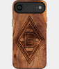 Eco-friendly Borussia Monchengladbach iPhone 17 Air Case - Carved Wood Custom Borussia Monchengladbach Gift For Him - Monogrammed Personalized iPhone 17 Air Cover By Engraved In Nature
