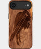 Eco-friendly Buffalo Bills iPhone 17 Air Case - Carved Wood Custom Buffalo Bills Gift For Him - Monogrammed Personalized iPhone 17 Air Cover By Engraved In Nature