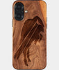 Eco-friendly Buffalo Bills iPhone 17 Case - Carved Wood Custom Buffalo Bills Gift For Him - Monogrammed Personalized iPhone 17 Cover By Engraved In Nature