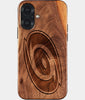 Eco-friendly Carolina Hurricanes iPhone 17 Case - Carved Wood Custom Carolina Hurricanes Gift For Him - Monogrammed Personalized iPhone 17 Cover By Engraved In Nature