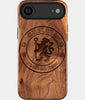 Eco-friendly Chelsea FC iPhone 17 Air Case - Carved Wood Custom Chelsea FC Gift For Him - Monogrammed Personalized iPhone 17 Air Cover By Engraved In Nature