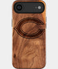 Eco-friendly Chicago Bears iPhone 17 Air Case - Carved Wood Custom Chicago Bears Gift For Him - Monogrammed Personalized iPhone 17 Air Cover By Engraved In Nature
