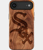Eco-friendly Chicago White Sox iPhone 17 Air Case - Carved Wood Custom Chicago White Sox Gift For Him - Monogrammed Personalized iPhone 17 Air Cover By Engraved In Nature