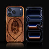 Custom Cincinnati Reds iPhone 17/17 Pro/17 Pro Max/17 Air Case - Carved Wood Reds Cover