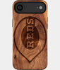 Eco-friendly Cincinnati Reds iPhone 17 Air Case - Carved Wood Custom Cincinnati Reds Gift For Him - Monogrammed Personalized iPhone 17 Air Cover By Engraved In Nature