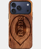 Eco-friendly Cincinnati Reds iPhone 17 Pro Max Case - Carved Wood Custom Cincinnati Reds Gift For Him - Monogrammed Personalized iPhone 17 Pro Max Cover By Engraved In Nature