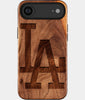 Eco-friendly Classic Los Angeles Dodgers iPhone 17 Air Case. Dodgers 2025 World Series Cases. Carved Wood Custom Los Angeles Dodgers Gift For Him - Monogrammed Personalized iPhone 17 Air Cover By Engraved In Nature