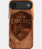 Eco-friendly Cleveland Cavaliers iPhone 17 Air Case - Carved Wood Custom Cleveland Cavaliers Gift For Him - Monogrammed Personalized iPhone 17 Air Cover By Engraved In Nature