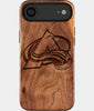 Eco-friendly Colorado Avalanche iPhone 17 Air Case - Carved Wood Custom Colorado Avalanche Gift For Him - Monogrammed Personalized iPhone 17 Air Cover By Engraved In Nature
