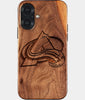 Eco-friendly Colorado Avalanche iPhone 17 Case - Carved Wood Custom Colorado Avalanche Gift For Him - Monogrammed Personalized iPhone 17 Cover By Engraved In Nature