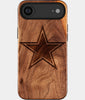 Eco-friendly Dallas Cowboys iPhone 17 Air Case - Carved Wood Custom Dallas Cowboys Gift For Him - Monogrammed Personalized iPhone 17 Air Cover By Engraved In Nature