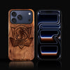Custom Dallas Mavericks iPhone 17/17 Pro/17 Pro Max/17 Air Case - Carved Wood Mavericks Cover