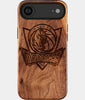 Eco-friendly Dallas Mavericks iPhone 17 Air Case - Carved Wood Custom Dallas Mavericks Gift For Him - Monogrammed Personalized iPhone 17 Air Cover By Engraved In Nature