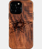 Custom Dallas Stars iPhone 16/16 Pro/16 Pro Max/16 Plus Case - Wood Dallas Stars Cover - Eco-friendly Dallas Stars iPhone 16 Case - Carved Wood Custom Dallas Stars Gift For Him - Monogrammed Personalized iPhone 16 Cover By Engraved In Nature