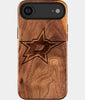 Eco-friendly Dallas Stars iPhone 17 Air Case - Carved Wood Custom Dallas Stars Gift For Him - Monogrammed Personalized iPhone 17 Air Cover By Engraved In Nature