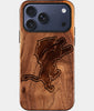 Custom Detroit Lions iPhone 17/17 Pro/17 Pro Max/17 Air Case - Wood Detroit Lions Cover - Eco-friendly Detroit Lions iPhone 17 Case - Carved Wood Custom Detroit Lions Gift For Him - Monogrammed Personalized iPhone 17 Cover By Engraved In Nature