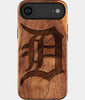 Eco-friendly Detroit Tigers iPhone 17 Air Case - Carved Wood Custom Detroit Tigers Gift For Him - Monogrammed Personalized iPhone 17 Air Cover By Engraved In Nature