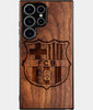 Best Wood FC Barcelona Samsung Galaxy S25 Ultra Case - Custom Engraved Cover - Engraved In Nature