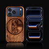 Custom FC Schalke 04 iPhone 17/17 Pro/17 Pro Max/17 Air Case - Carved Wood FC Schalke 04 Cover
