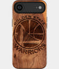 Eco-friendly Golden State Warriors iPhone 17 Air Case - Carved Wood Custom Golden State Warriors Gift For Him - Monogrammed Personalized iPhone 17 Air Cover By Engraved In Nature