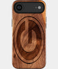 Eco-friendly Green Bay Packers iPhone 17 Air Case - Carved Wood Custom Green Bay Packers Gift For Him - Monogrammed Personalized iPhone 17 Air Cover By Engraved In Nature
