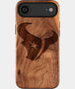 Eco-friendly Houston Texans iPhone 17 Air Case - Carved Wood Custom Houston Texans Gift For Him - Monogrammed Personalized iPhone 17 Air Cover By Engraved In Nature