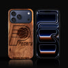 Custom Indiana Pacers iPhone 17/17 Pro/17 Pro Max/17 Air Case - Carved Wood Pacers Cover