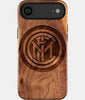 Eco-friendly Inter Milan FC iPhone 17 Air Case - Carved Wood Custom Inter Milan FC Gift For Him - Monogrammed Personalized iPhone 17 Air Cover By Engraved In Nature
