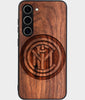 Best Wood Inter Milan FC Samsung Galaxy S25 Case - Custom Engraved Cover - Engraved In Nature