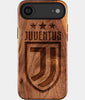 Eco-friendly Juventus FC iPhone 17 Air Case - Carved Wood Custom Juventus FC Gift For Him - Monogrammed Personalized iPhone 17 Air Cover By Engraved In Nature