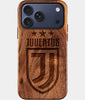 Eco-friendly Juventus FC iPhone 17 Pro Case - Carved Wood Custom Juventus FC Gift For Him - Monogrammed Personalized iPhone 17 Pro Cover By Engraved In Nature