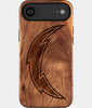 Eco-friendly Los Angeles Chargers iPhone 17 Air Case - Carved Wood Custom Los Angeles Chargers Gift For Him - Monogrammed Personalized iPhone 17 Air Cover By Engraved In Nature