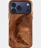 Eco-friendly Los Angeles Chargers iPhone 17 Pro Max Case - Carved Wood Custom Los Angeles Chargers Gift For Him - Monogrammed Personalized iPhone 17 Pro Max Cover By Engraved In Nature