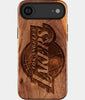 Eco-friendly Los Angeles Lakers iPhone 17 Air Case - Carved Wood Custom Los Angeles Lakers Gift For Him - Monogrammed Personalized iPhone 17 Air Cover By Engraved In Nature