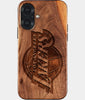 Eco-friendly Los Angeles Lakers iPhone 17 Case - Carved Wood Custom Los Angeles Lakers Gift For Him - Monogrammed Personalized iPhone 17 Cover By Engraved In Nature
