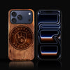 Custom Milwaukee Brewers iPhone 17/17 Pro/17 Pro Max/17 Air Case - Carved Wood Brewers Cover