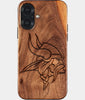 Eco-friendly Minnesota Vikings iPhone 17 Case - Carved Wood Custom Minnesota Vikings Gift For Him - Monogrammed Personalized iPhone 17 Cover By Engraved In Nature