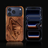 Custom Minnesota Wild iPhone 17/17 Pro/17 Pro Max/17 Air Case - Carved Wood Wild Cover