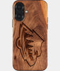 Eco-friendly Minnesota Wild iPhone 17 Case - Carved Wood Custom Minnesota Wild Gift For Him - Monogrammed Personalized iPhone 17 Cover By Engraved In Nature