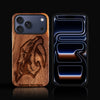 Custom Nashville Predators iPhone 17/17 Pro/17 Pro Max/17 Air Case - Carved Wood Predators Cover