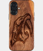 Eco-friendly Nashville Predators iPhone 17 Case - Carved Wood Custom Nashville Predators Gift For Him - Monogrammed Personalized iPhone 17 Cover By Engraved In Nature