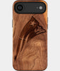 Eco-friendly New England Patriots iPhone 17 Air Case - Carved Wood Custom New England Patriots Gift For Him - Monogrammed Personalized iPhone 17 Air Cover By Engraved In Nature
